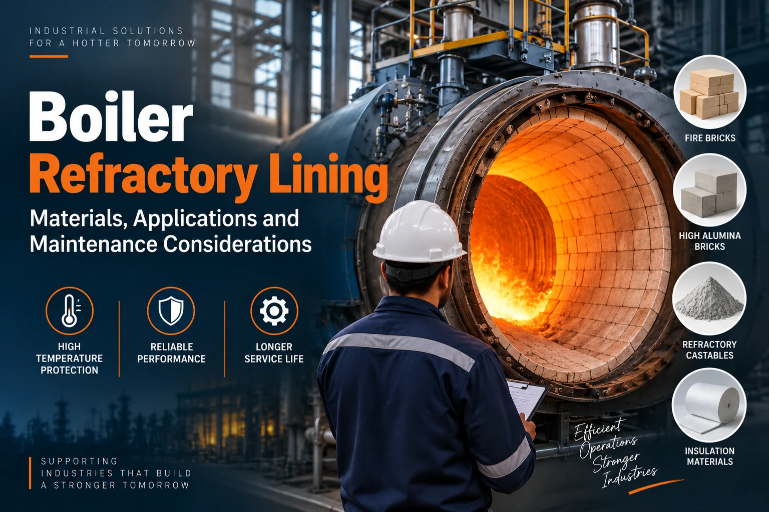 Boiler Refractory Lining Materials, Applications and Maintenance